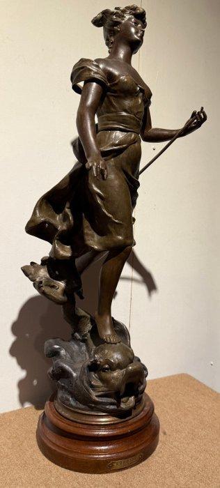 Henryk Kossowski (1855-1921) - sculptuur, Nereide - 70 cm -, Antiek en Kunst, Antiek | Keramiek en Aardewerk