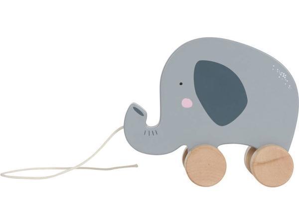 Veiling - Little Dutch Houten Olifant - Trekfiguur, Kinderen en Baby's, Speelgoed | Overig