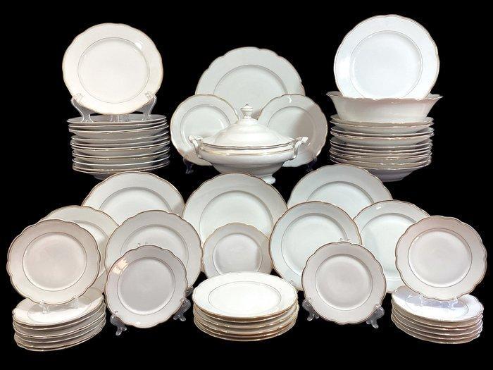 Bavaria - Tafelservies voor 12 (63) - Porselein, Goud, Antiquités & Art, Antiquités | Meubles | Tables