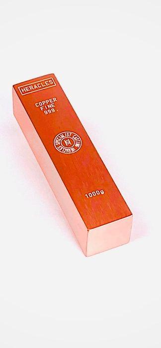 1 kilogram - Koper .999 - Fonderie Heracles - France -, Timbres & Monnaies, Métaux nobles & Lingots