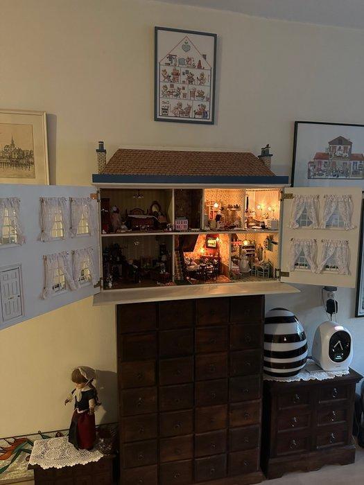 Onbekend - Poppenhuis Miniatuur Victoriaans poppenhuis -, Antiek en Kunst, Antiek | Speelgoed