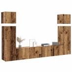 vidaXL Ensemble de meuble TV mural 8 pcs vieux bois bois, Verzenden