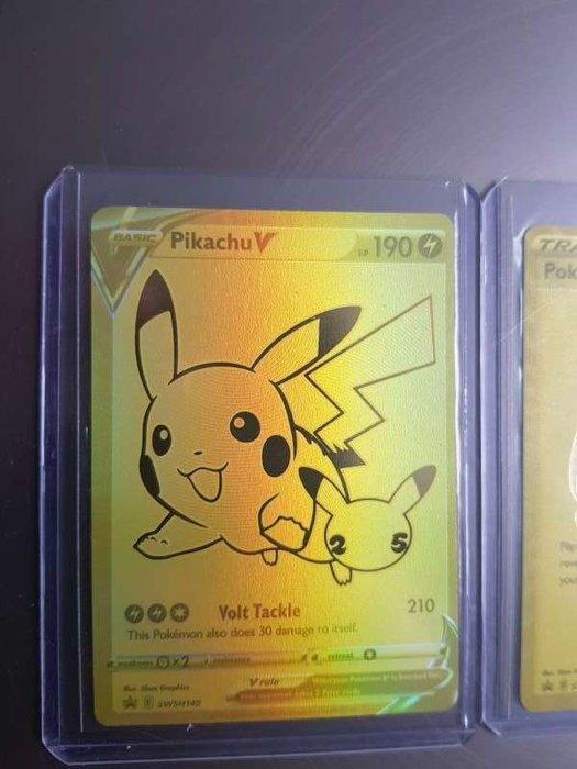 Pokémon - 2 Card - 2021 Pokemon Celebrations Pikachu V &, Hobby en Vrije tijd, Verzamelkaartspellen | Pokémon