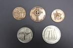 Vaticaan. Lotto 5 medaglie - anni vari (Zonder minimumprijs)