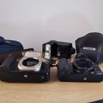Canon EOS 50 + EOS 500 + Flash + 2 custodie Single lens, Audio, Tv en Foto, Nieuw