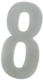 Huisnummer 8 130 mm rvs, Nieuw, Overige materialen, Klink of Kruk