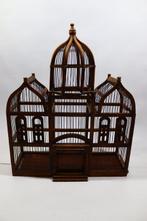 Vintage Vogelkooi - hard hout - Houten vogelkooi