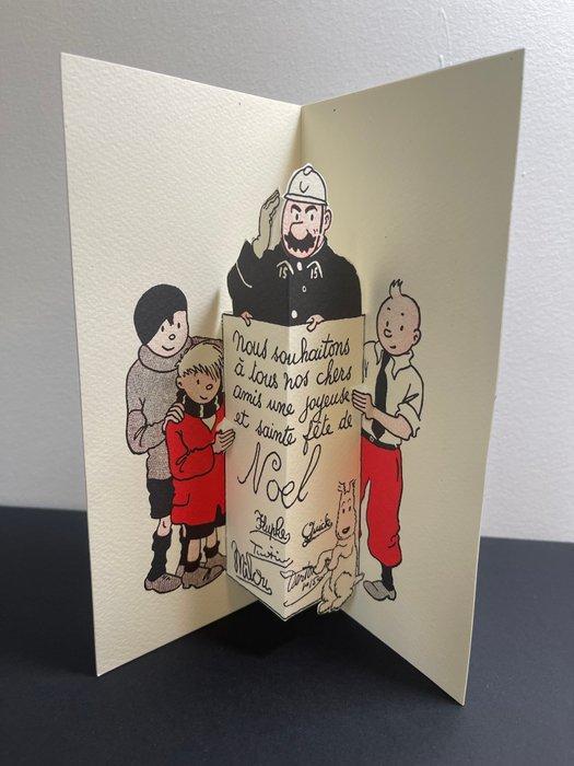 Document - Hergé - Carte de vœux 1996 – signée Fanny et Nick, Livres, BD