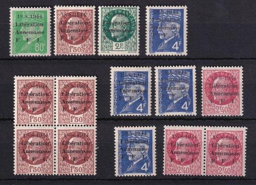 Frankrijk 1944 - Magere figuren, bevrijding van Annemasse,, Postzegels en Munten, Postzegels | Europa | Frankrijk