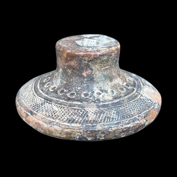 Precolumbiaanse Malacate Terracotta Spinsteen of malacate -, Verzamelen, Mineralen en Fossielen