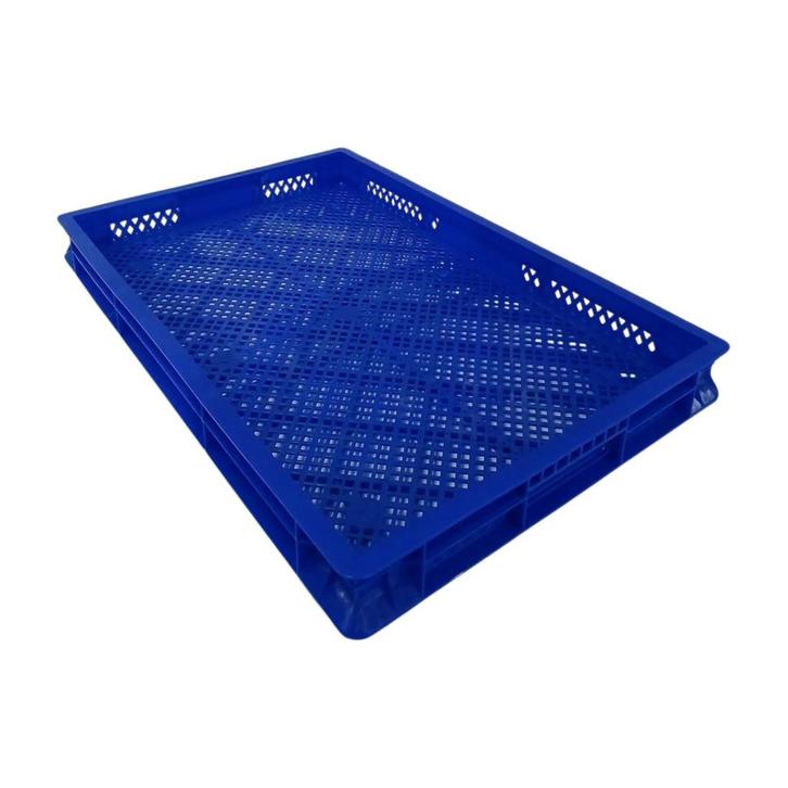 Stapelkrat 600x400x50 mm geperforeerd PP blauw, Articles professionnels, Horeca | Autre, Enlèvement ou Envoi