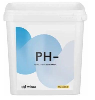 Weau pH minus poeder - 5 kg, Jardin & Terrasse, Accessoires de piscine, Envoi