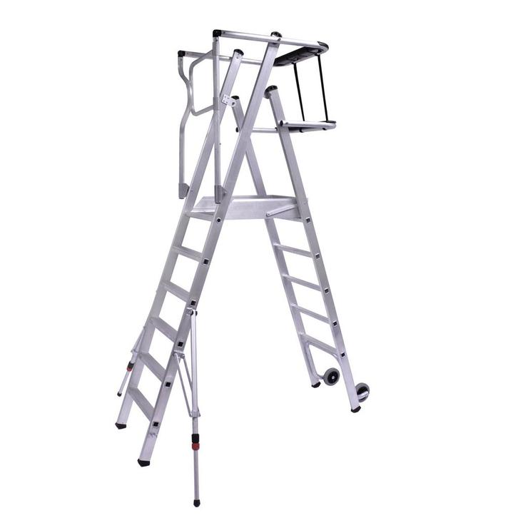 Alumexx Protect magazijntrap 3 t/m 8 treden, Doe-het-zelf en Bouw, Ladders en Trappen, Trap, Nieuw, 2 tot 4 meter, Verzenden