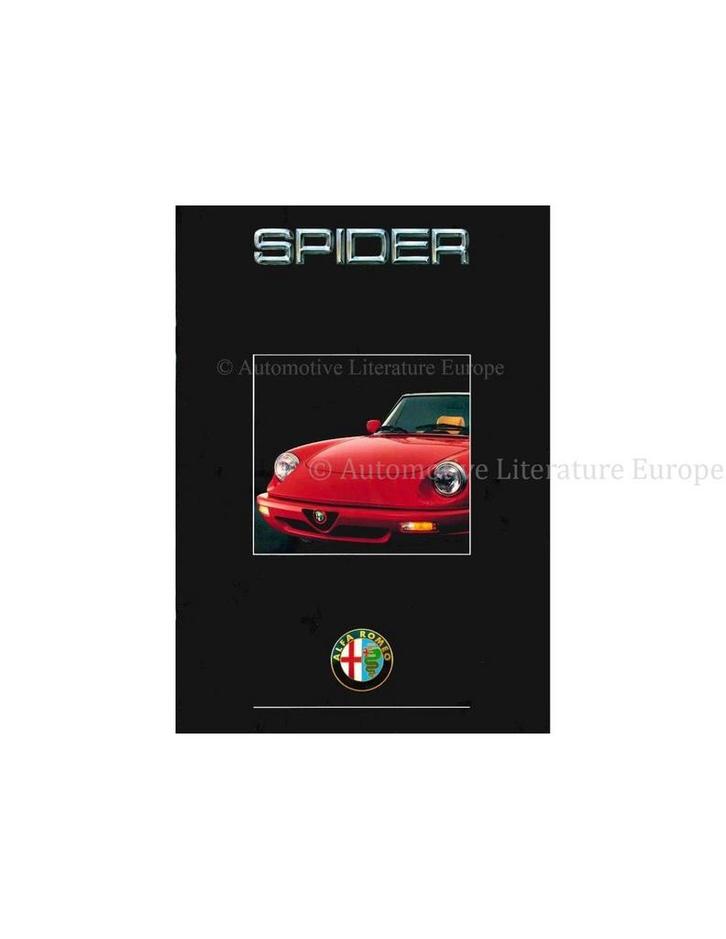 1991 ALFA ROMEO SPIDER BROCHURE FRANS, Boeken, Auto's | Folders en Tijdschriften, Ophalen of Verzenden