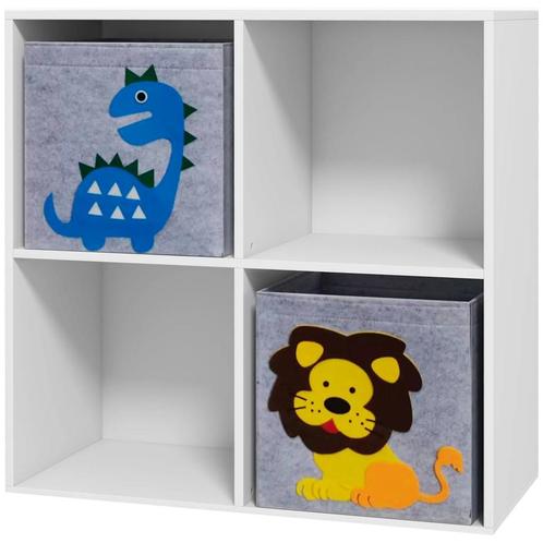 TRUUSK Kinderboekenkast met 2 Opbergdozen - Voor Kinderkamer, Kinderen en Baby's, Kinderkamer | Overige Meubels, Verzenden
