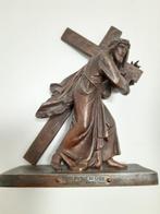 Sculpture, kruisiging jezus - 19 cm - Zamac