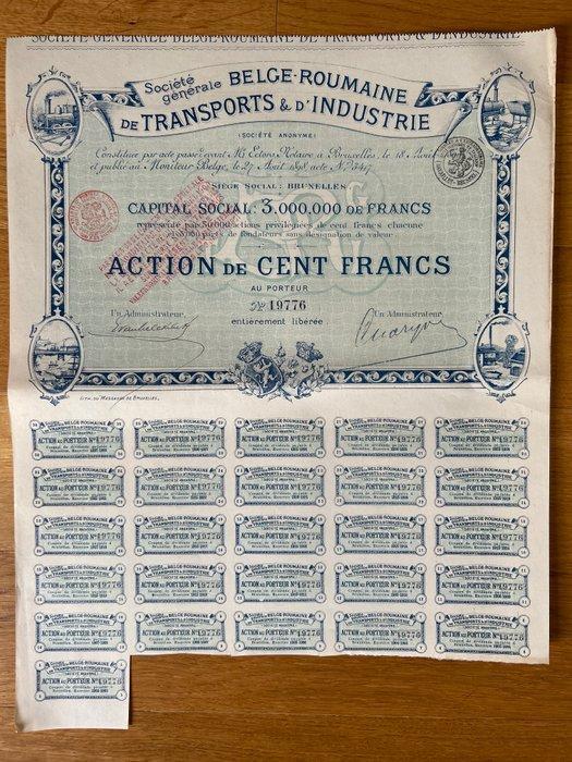 België, Roemenië. 100 francs 1898 (Zonder Minimumprijs), Antiek en Kunst, Antiek | Speelgoed