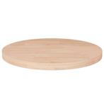 vidaXL Tafelblad rond Ø50x2,5 cm onbehandeld massief, Huis en Inrichting, Verzenden, Nieuw