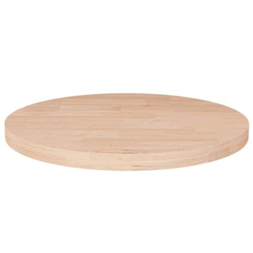 vidaXL Tafelblad rond Ø50x2,5 cm onbehandeld massief, Huis en Inrichting, Tafelonderdelen, Nieuw, Verzenden