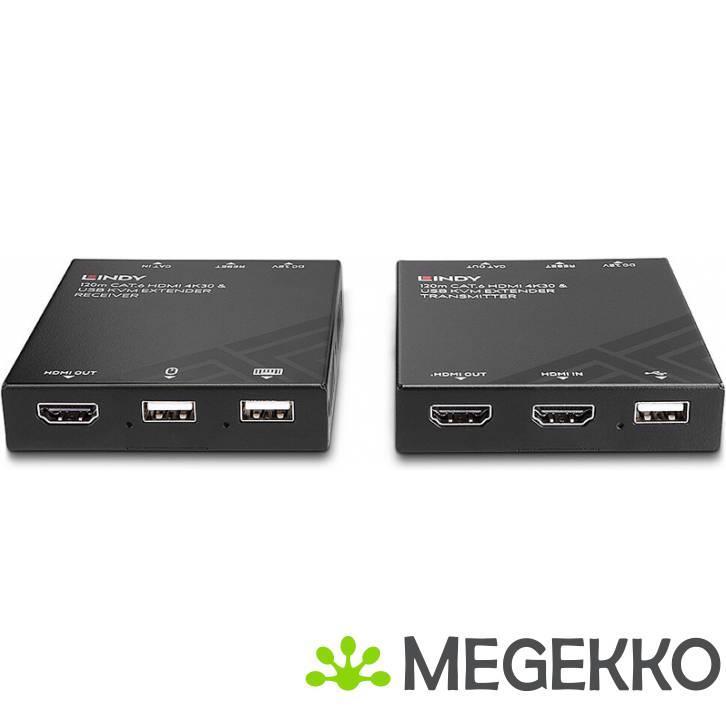 Lindy 39381 120m Cat.6 HDMI 4K30 & USB KVM Extender, Computers en Software, Overige Computers en Software, Nieuw, Verzenden