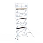 Basic rolsteiger 75 x 8,2m WH met voorloopleuning, Doe-het-zelf en Bouw, Steigers, Verzenden, Nieuw