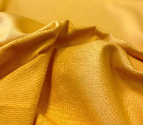 Tissu prestigieux en coton pur jaune à double hauteur. -, Antiek en Kunst, Antiek | Tapijten, Tafelkleden en Textiel