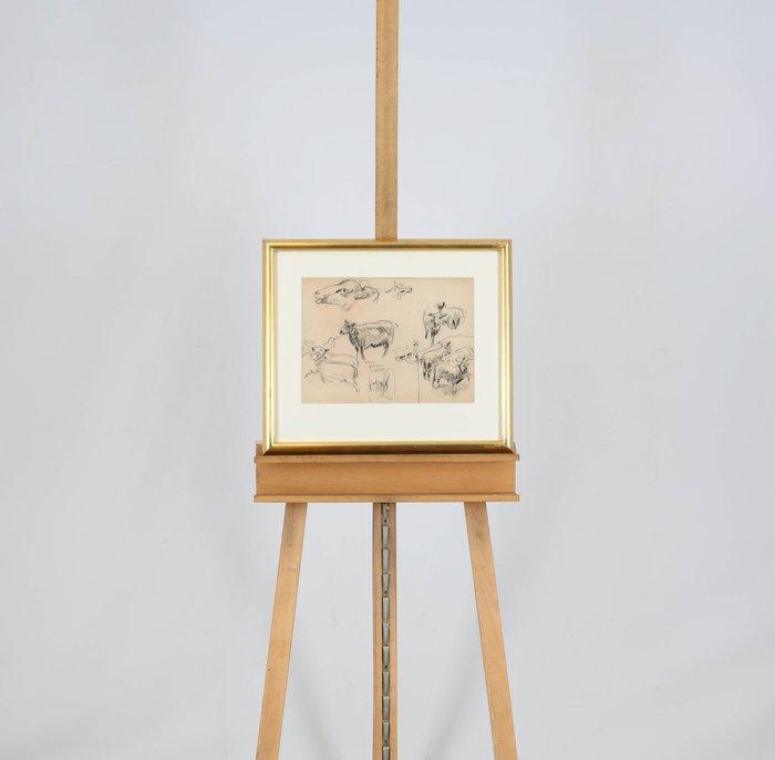 Willem Hendrik van der Nat (1864–1929) - Schapenstudies, Antiek en Kunst, Kunst | Schilderijen | Klassiek