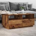 vidaXL Salontafel met LED-verlichting 90x49x40 cm oud, Huis en Inrichting, Tafels | Salontafels, Verzenden, Nieuw
