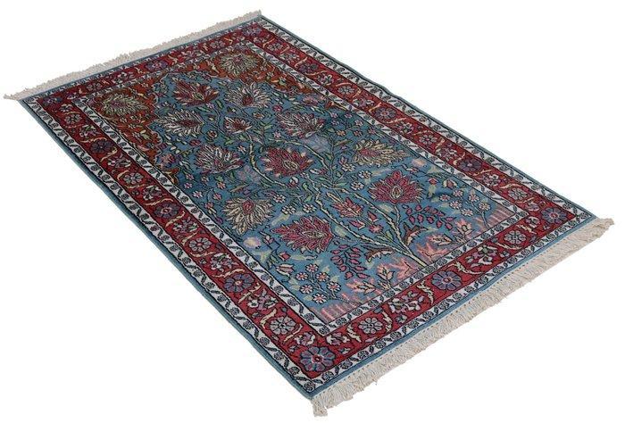 Original Kashmiri Silk Carpet - Vloerkleed - 151 cm - 91 cm, Huis en Inrichting, Stoffering | Tapijten en Vloerkleden