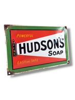 Hudsons Soap - Emaille plaat - Emaille, Antiek en Kunst