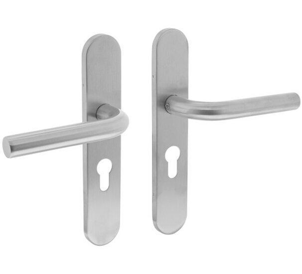 Intersteel deurkruk Recht op verdekt schild ovaal PC55 RVS, Doe-het-zelf en Bouw, Hang- en Sluitwerk, Ophalen of Verzenden