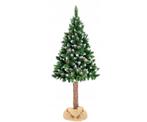 Kerstboom 220 cm met houten stam - stijlvol en realistisch, Diversen, Ophalen of Verzenden, Nieuw