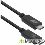 ACT USB4 40Gbps aansluitkabel C male - C male 0,8 meter, Verzenden