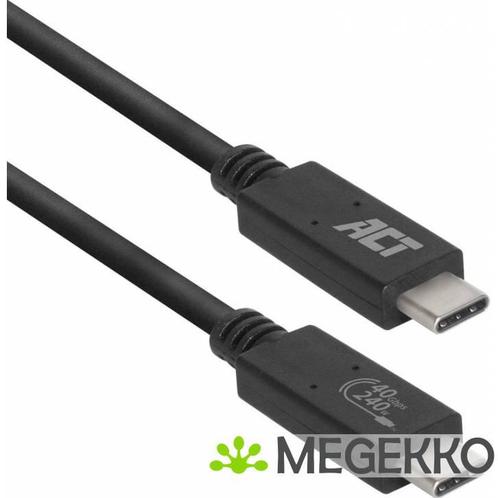 ACT USB4 40Gbps aansluitkabel C male - C male 0,8 meter, Informatique & Logiciels, Ordinateurs & Logiciels Autre, Envoi