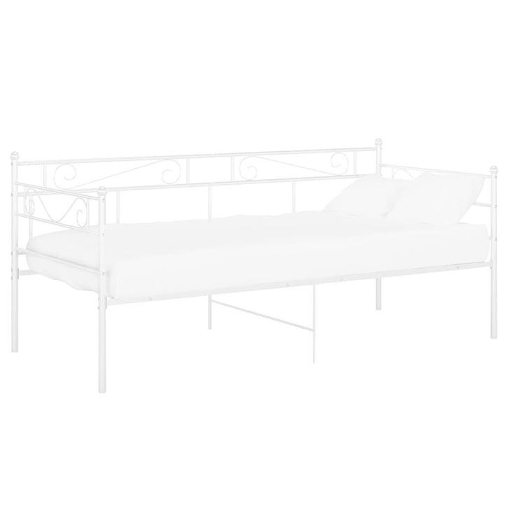 Slaapbank Metaal Wit 90x200cm | Retour Deal | 55% OFF!, Huis en Inrichting, Slaapkamer | Slaapbanken, Overige maten, Overige maten