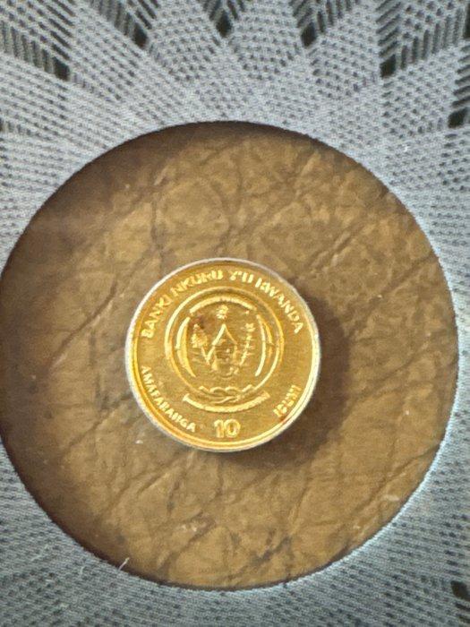 Rwanda. 10 Amafranga 2020 Kopf der Medusa - Koala, 1/200 Oz, Postzegels en Munten, Munten | Europa | Niet-Euromunten