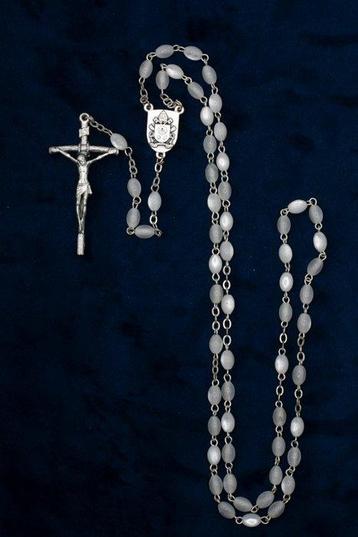 Chapelet - Pâte mère perlée - Papa François - Rosaire en