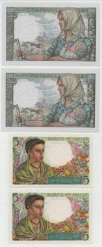 France. - 2 x 5 and 2 x 10 Francs - 1942/1943 - Consecutive