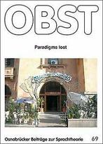 Paradigms lost von Bolte, Henning, Gessinger, Joachim  Book, Verzenden, Gelezen