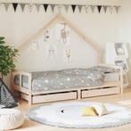 vidaXL Kinderbedframe met lades 80x200 cm massief grenenhout, Kinderen en Baby's, Verzenden, Nieuw