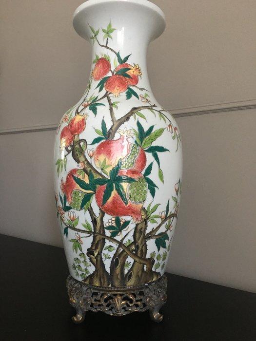 Limoges - Balustervaas - Limoges-porselein in Aziatische, Antiek en Kunst, Antiek | Glaswerk en Kristal