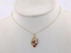 Ketting met hanger - 14 karaat Geel goud - 0.82ct. tw., Handtassen en Accessoires, Antieke sieraden