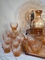 Verrerie Française - service de verres Art Déco monochrome, Antiek en Kunst