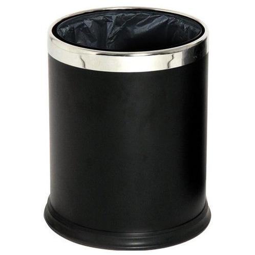 Afvalbak | Metaal (RVS/Zwart) | 10L | Open | Ø225x275(h)mm, Zakelijke goederen, Horeca | Keukenapparatuur, Nieuw in verpakking