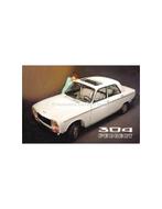 1971 PEUGEOT 304 BROCHURE NEDERLANDS