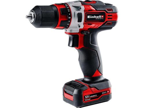 Einhell TE-CD 12/1 - Accu Boor-/Schroefmachine - 12 V 2.0 Ah, Doe-het-zelf en Bouw, Gereedschap | Boormachines, Zo goed als nieuw