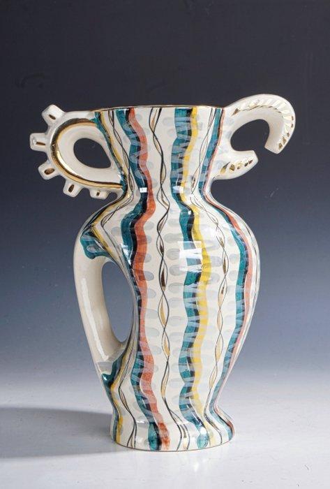 La Faïencerie Hubert Bequet de Quaregnon - Vaas - MCM, Antiek en Kunst, Kunst | Designobjecten