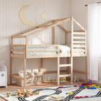 vidaXL Halfhoogslaper met ladder en bedhuis grenenhout, Verzenden, Nieuw