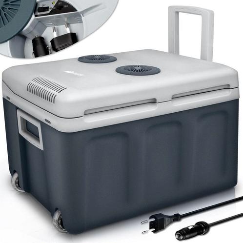 Tillvex® Elektrische Koelbox – 40L – 12V&  230V Stekker – Gr, Huis en Inrichting, Woonaccessoires | Overige, Verzenden