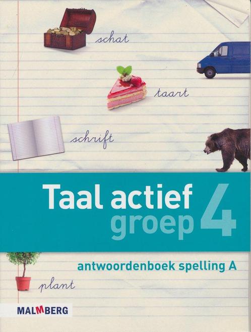 Taal Actief versie 4 Antwoordenboek Spelling 4A, Livres, Livres scolaires, Envoi